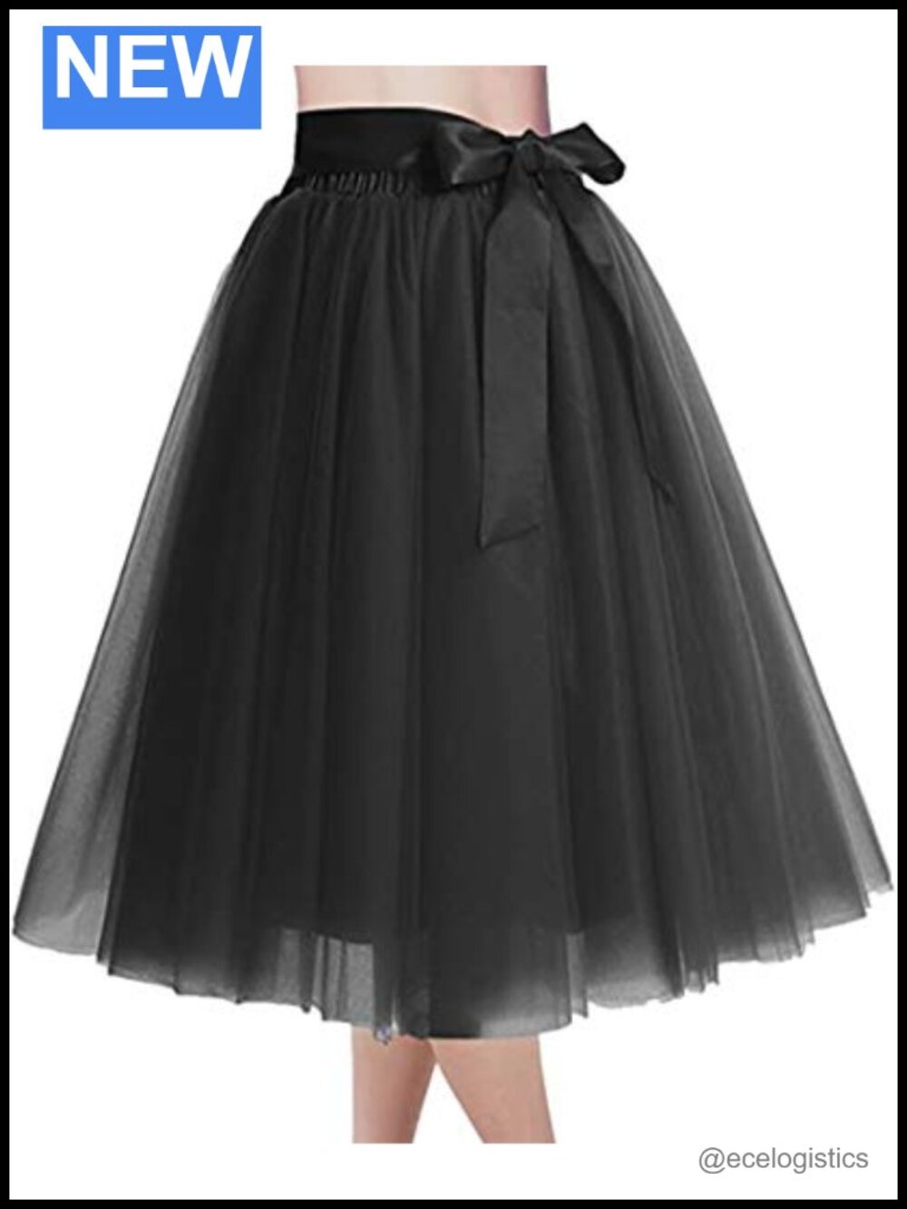 Plus Size A-Line Tutu Skirt for Women Knee Length Tulle Party Wedding Skirt